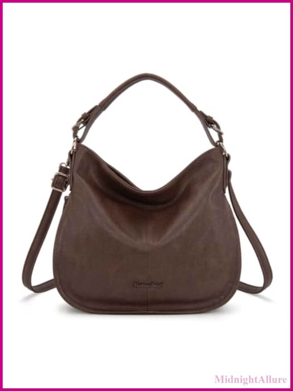 Women's Vegan Leather Hobo Bag Expandable Crossbody Shoulder Purse